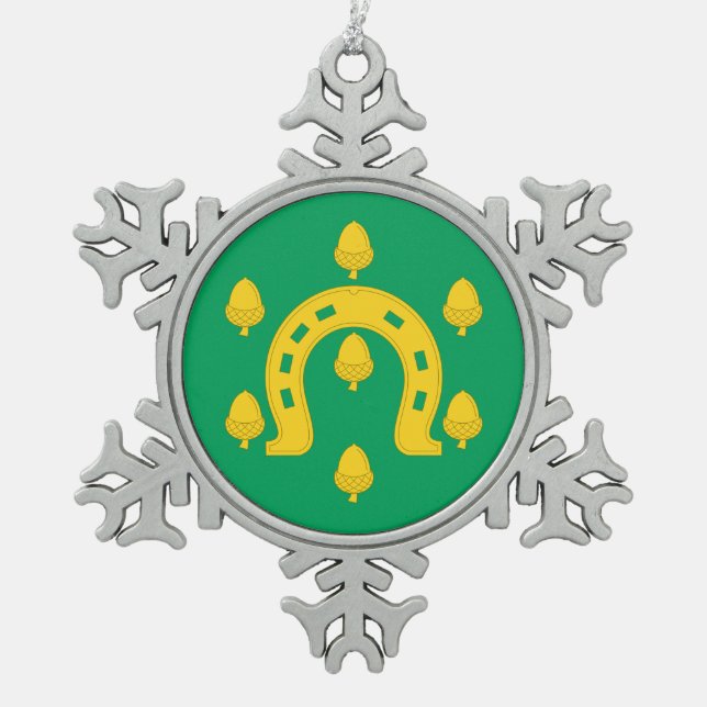 Ornement Flocon De Neige Drapeau de Rutland (Devant)