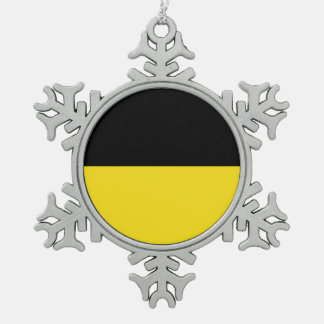 Ornement Flocon De Neige Drapeau du Bade-Wurtemberg Flacon de neige Noël