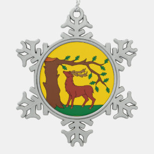 Ornement Flocon De Neige Drapeau du comté historique de Berkshire