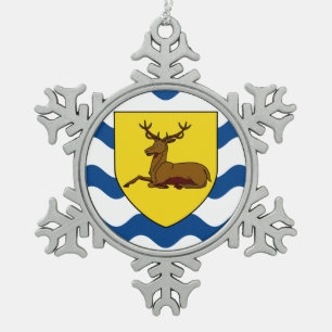 Ornement Flocon De Neige Drapeau du Hertfordshire