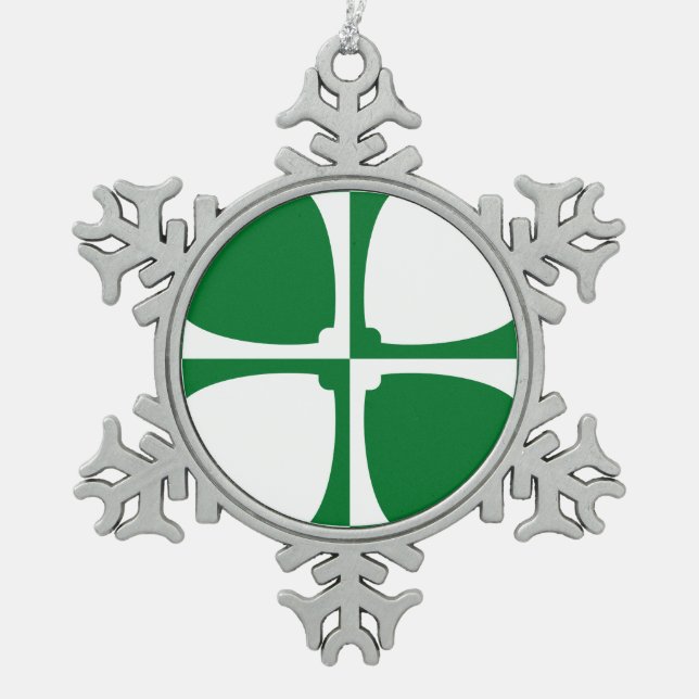 Ornement Flocon De Neige Drapeau du Kirkcudbrightshire (Devant)