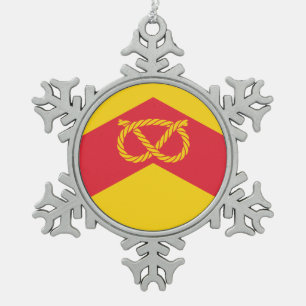Ornement Flocon De Neige Drapeau du Staffordshire,