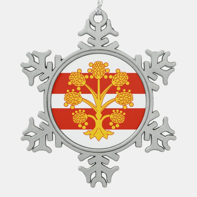 Ornement Flocon De Neige Drapeau du Westmorland  (Devant)