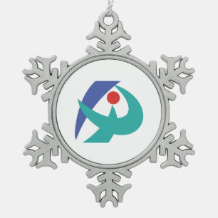 Ornement Flocon De Neige Drapeau Iga, Mie, Japon