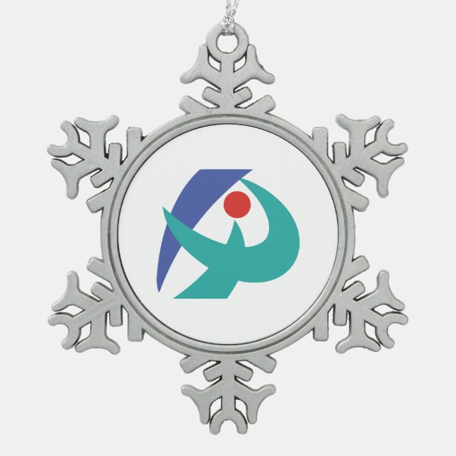 Ornement Flocon De Neige Drapeau Iga, Mie, Japon (Devant)