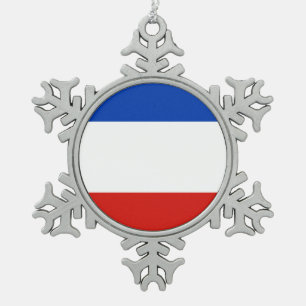 Ornement Flocon De Neige Drapeau Schleswig-Holstein Flocon de neige Pewing 
