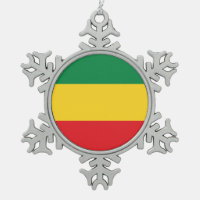 Drapeau vert, or (jaune) et rouge