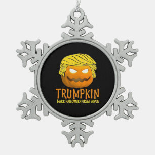 Ornement Flocon De Neige Drôle Halloween Trumpkin