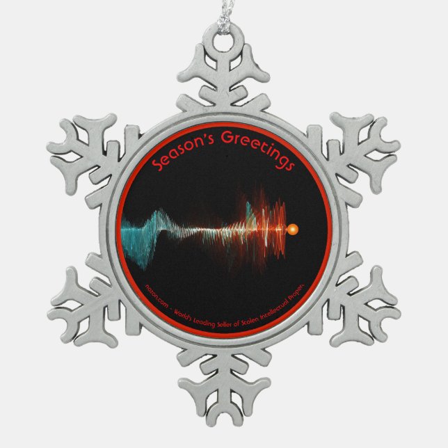 Ornement Flocon De Neige Dualité de la vague de particules (Devant)