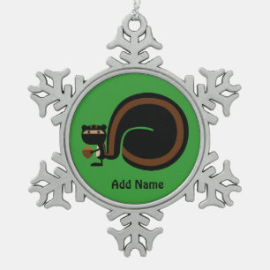 Ornement Flocon De Neige Écureuil de Ninja