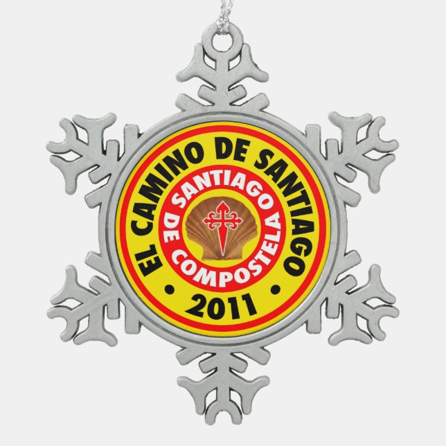 Ornement Flocon De Neige El Camino De Santiago 2011 (Devant)