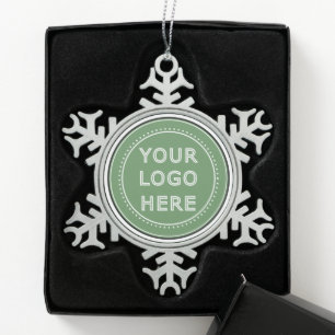 Ornement Flocon De Neige Élégant, contemporain, poli et personnalisable.