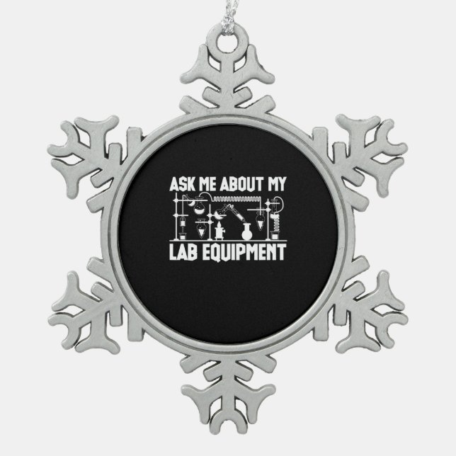 Ornement Flocon De Neige Enseignant en chimie (Devant)