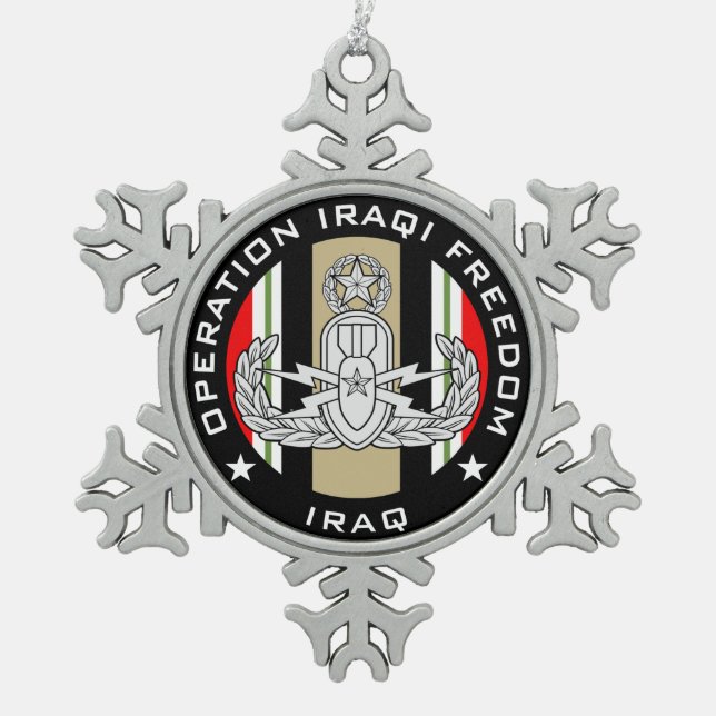 Ornement Flocon De Neige EOD principal OIF (Devant)