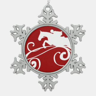 Ornement Flocon De Neige Équestre anglais
