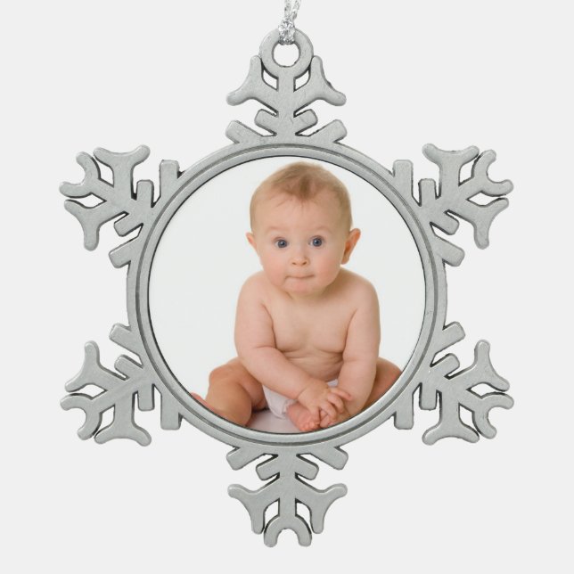 Ornement Flocon De Neige ęr Ornement de Noël (Devant)