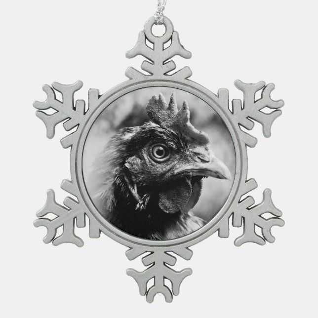 Ornement Flocon De Neige esprits et poulets 2 (Devant)