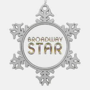 Ornement Flocon De Neige Étoile de Broadway de PIÈCE EN T