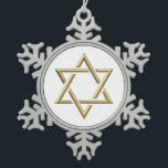 Ornement Flocon De Neige Étoile de David d'or<br><div class="desc">Étoile de David d'or

Sentez-vous libre pour ajouter vos propres mots et/ou images à cet article par l'intermédiaire des grands outils de la personnalisation de Zazzle.  Cette conception également disponible sur des douzaines d'autres produits. Merci pour s'arrêter par ! Dieu bénissent !</div>