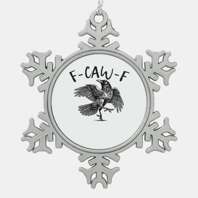 Ornement Flocon De Neige F Caw F Essentiel Classique Esthétique (Devant)