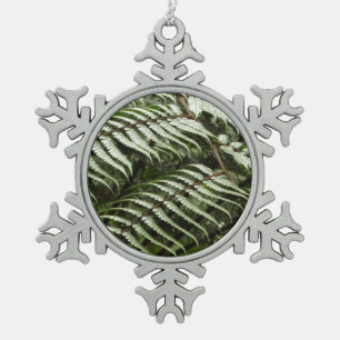 Ornement Flocon De Neige Fern Fronds II Dark Green Nature