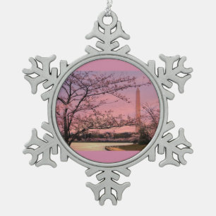 Ornement Flocon De Neige Festival Cherry Blossom du Monument de Washington
