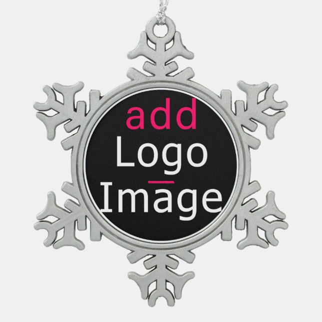 Ornement Flocon De Neige Festive professionnelle tendance (Devant)