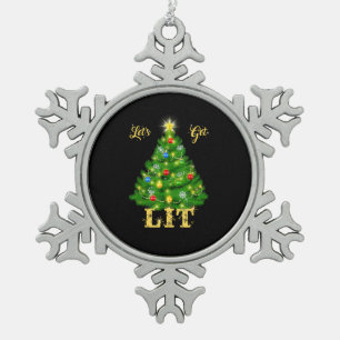 Ornement Flocon De Neige Fête de Noël