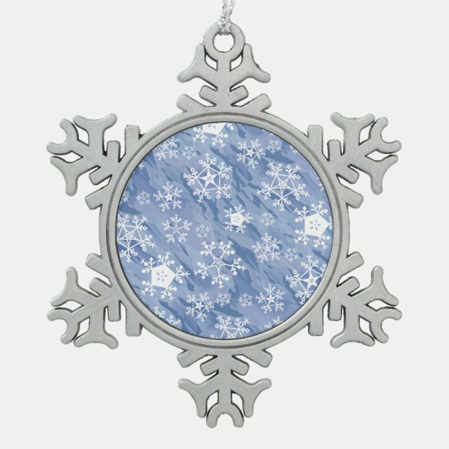 Ornement Flocon De Neige Flèches blanches (Devant)
