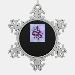Ornement Flocon De Neige Fleurs d'araignées de serpent Whimsigoth