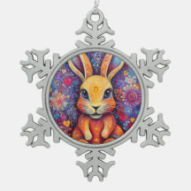 Fleurs de lapin de la Saint-Valentin cœurs violet