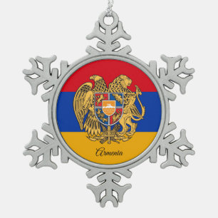 Ornement Flocon De Neige Flocon de neige arménien, drapeau arménien