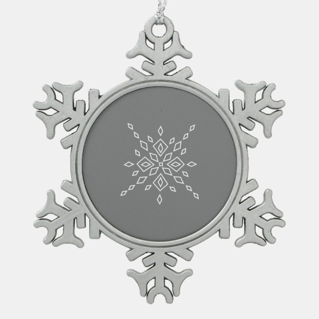 Ornement Flocon De Neige Flocon de Neige Cristallisé (Devant)