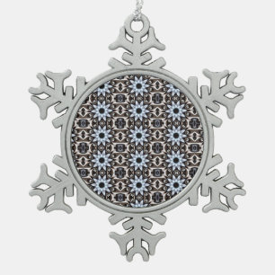 Ornement Flocon De Neige Flocon de neige modelé bleu-clair