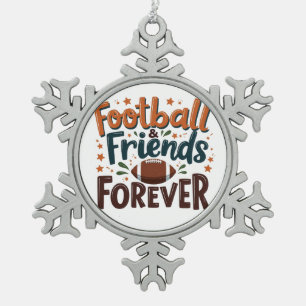 Ornement Flocon De Neige Football amis pour toujours Imaginaire Football sa