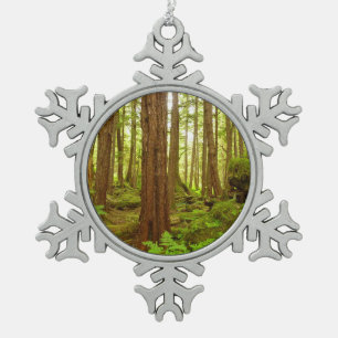 Ornement Flocon De Neige Forêt pluviale tempérée d'Alaska