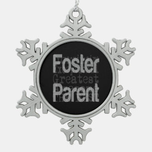 Ornement Flocon De Neige Foster Parent Extraordinaire