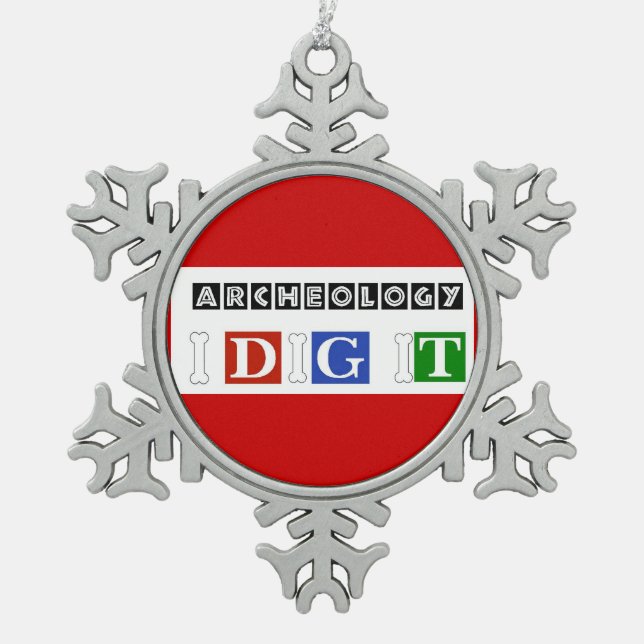 Ornement Flocon De Neige Fouille de l'archéologie I il (Devant)