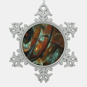 Ornement Flocon De Neige Fractionner l'art Abstrait