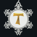 Ornement Flocon De Neige Franciscain Tau Cross Pax Et Bonum Or Metallic<br><div class="desc">Franciscain Tau Cross Pax Et Bonum Or Metallic

N'hésitez pas à modifier la couleur et/ou les autres options de l'arrière - plan grâce aux outils de personnalisation de Zazzle.</div>