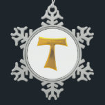 Ornement Flocon De Neige Franciscain Tau Cross Pax Et Bonum Or Metallic<br><div class="desc">Franciscain Tau Cross Pax Et Bonum Or Metallic

N'hésitez pas à modifier la couleur et/ou les autres options de l'arrière - plan grâce aux outils de personnalisation de Zazzle.</div>