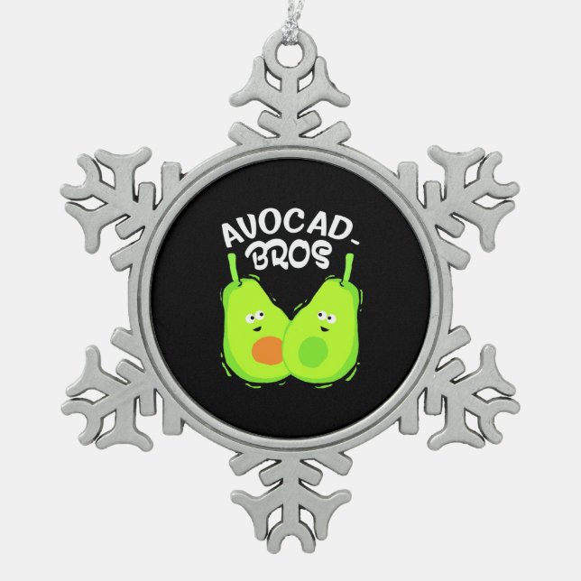 Ornement Flocon De Neige Frère Avocado (Devant)