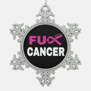 Ornement Flocon De Neige FU CANCER...Cancer du sein