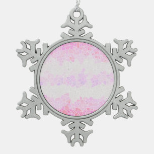 Ornement Flocon De Neige Funky Boho Abstrait Mosaic Pomosexué Fierté Drapea