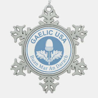 Ornement Flocon De Neige Gaelic USA Snowflake Charme