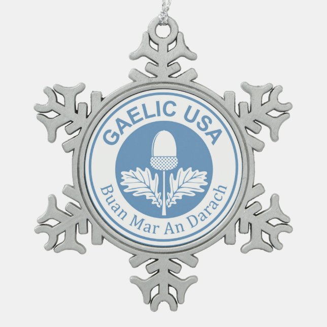 Ornement Flocon De Neige Gaelic USA Snowflake Charme (Devant)