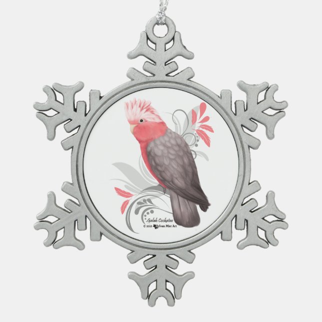 Ornement Flocon De Neige Galah Cockatoo (Devant)