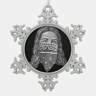 Ornement Flocon De Neige Gangsta Jésus