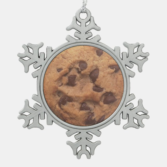 Ornement Flocon De Neige Gâteau aux pépites de chocolat (Devant)