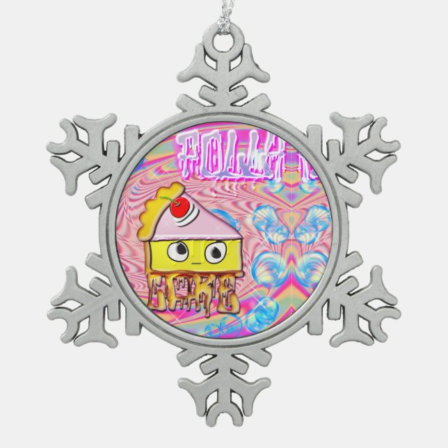 Ornement Flocon De Neige Gâteau Polly - Tortina - (Devant)